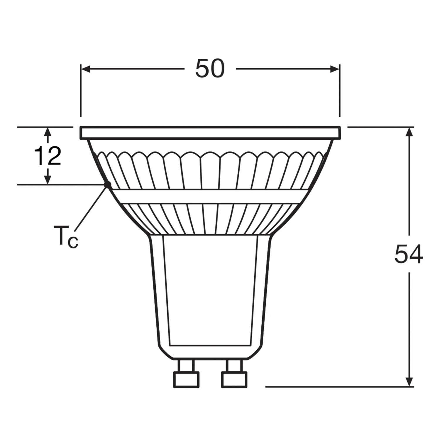 Osram LED-Leuchtmittel GU10 Reflektor PAR16 Warmweiß 3,1 W 350 lm 5,4 cm x 5 cm_4