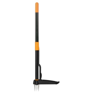 Fiskars Unkrautstecher Solid, Gartenhandgerät zum einfachen Entfernen von Unkraut im Stehen.