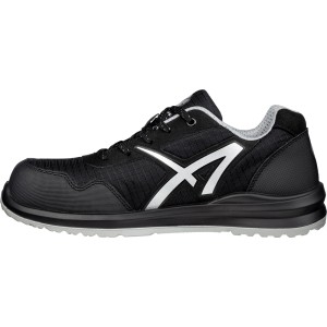 Albatros Sicherheitshalbschuh Drifter Black Low S1P, schwarz-silber, Größe 45.