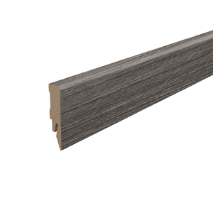 Egger Sockelleiste L550 Kubisch, Dekor Eiche Grau, 6 cm hoch. Fußleiste für Laminat und Hybridböden.