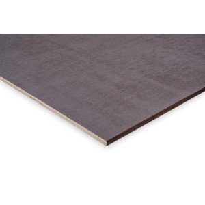 Siebdruckplatte Birke, 250x125x1,2cm, dunkelbraune Filmbeschichtung, für Möbelbau & Regalböden.