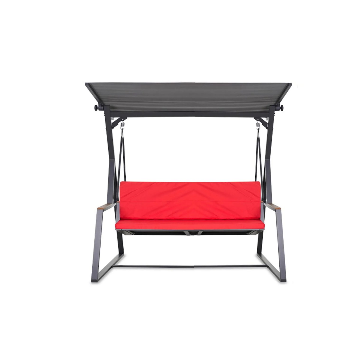Rotes Setgarden Kissen für Hollywoodschaukel, 2-Sitzer Gartenschaukel mit weicher Polsterung.