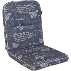 Angerer Stuhlauflage Niedrig Schmetterling Grau