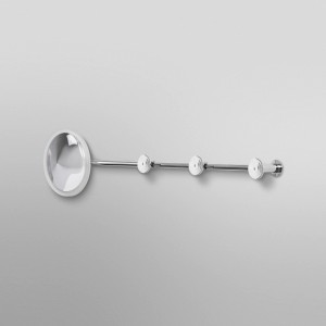 Ledvance Wandlampe Decor Perchero Silber, 85 cm, mit Kleiderhaken und indirektem Licht.