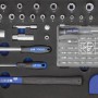 LUX Werkzeugkoffer, 129-teilig, mit Hammer, Schraubendreher, Zangen, Steckschlüsseln und Bits.