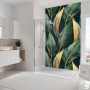 Schulte Duschrückwand DecoDesign Tropenblätter Gold, 255x150cm im Badezimmer.
