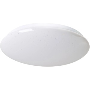 Weiße LED-Deckenleuchte Tempe mit Kristalleffekt und Bewegungsmelder.