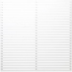 Plus Holz Sichtschutzzaun Tokyo Nadelholz Weiß 180 cm x 180 cm