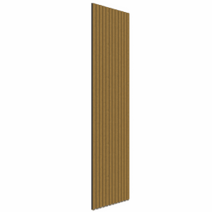 Denpanels Akustikpaneel Eiche Braun, 240x60cm, foliert. Schallabsorbierendes Wandpaneel mit Holzoptik.