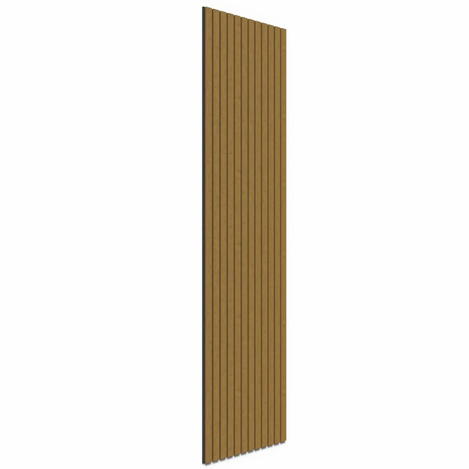 Denpanels Akustikpaneel Eiche Braun, 240x60cm, foliert. Schallabsorbierendes Wandpaneel mit Holzoptik.