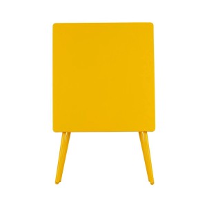 Gelber Lafuma Balkontisch Balcony, klappbar, 72x64x70 cm. Gartentisch für kleine Balkone.