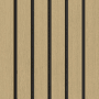 Denpanels Akustikpaneel Eiche Hell, foliert, 240x60 cm, zur Schallabsorption in Räumen.