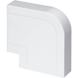 Weißer 90° Bogen für E2 Elektro Brüstungskanal.