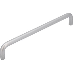 Siro Möbelgriff 6175, verchromt matt, Lochabstand 160mm, Metall-Bügelgriff für Möbel.