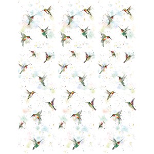 Marburg Vliestapete Kolibri Crushed-Optik Modern 270 cm x 210 cm Weiß
