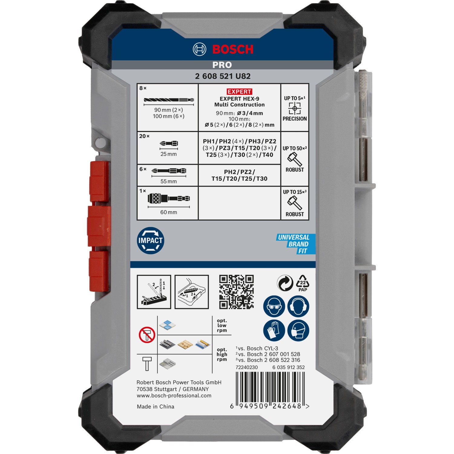 Bosch Pro Impact 35-teiliges Schrauberbit- und Bohrer-Set im Koffer.