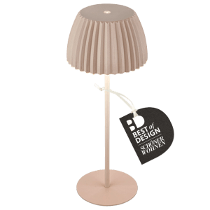 Brilo Akku-Tischleuchte Riffle Dimmbar Touch Beige