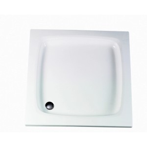 Quadratische, extraflache Schulte Duschwanne 90x90 cm in Alpinweiß.