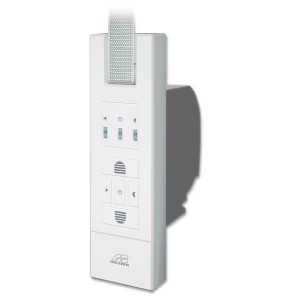 Schellenberg RolloDrive 65 Standard Rollladenantrieb, motorisierter Gurtwickler in Weiß.