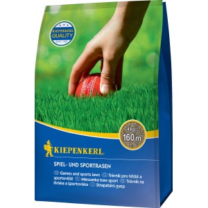 Kiepenkerl Sport- und Spielrasen, 4 kg Packung. Strapazierfähiger Rasensamen für den Garten.