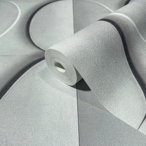 Rolle graue Marburg Vliestapete mit modernem Grafikmuster.