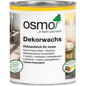 Dose Osmo Dekorwachs Intensiv Seide 750ml, Holz-Wachs für Innenanwendungen.