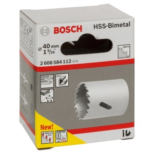 Bosch HSS-Bimetall Lochsäge, 40 mm, im Karton. Geeignet für Holz, Metall und Kunststoff.