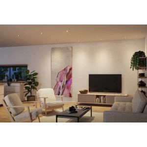 Paulmann LED-Einbauleuchte Nova GU10-Flat Starr Eisen Gebürstet
