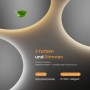 Emke Rund Badspiegel: Touch-Steuerung für 3 dimmbare Lichtfarben (3000-6500K) und Helligkeit (10-100%).