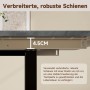 okwish Esstisch Ausziehbar für 6-10 Personen mit Metallbeine 220 x 80 cm Grau_8