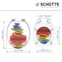Schütte WC-Sitz Colorful Stones mit Absenkautomatik, Holzkern, Motiv: bunte Steine.