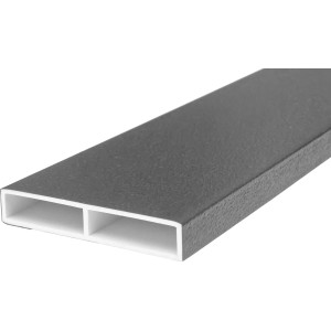 Wandanschlussleiste, anthrazit, für ThermoSpace Haustür, 40 mm.