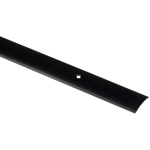 Übergangsprofil, Alu eloxiert, schwarz gebürstet, 25mm x 0,9m, für Bodenübergänge.