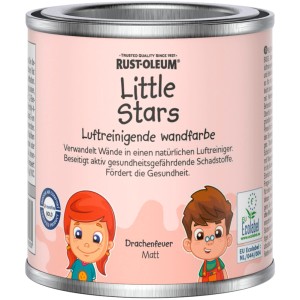 Dose Rust-Oleum Little Stars Wandfarbe Drachenfeuer, eine matte, luftreinigende Farbe für Kinderzimmer.