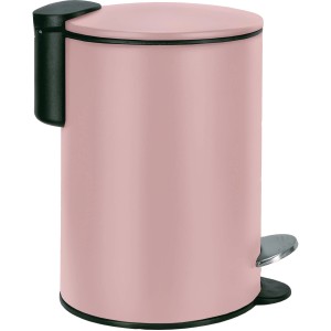 Kleine Wolke Treteimer Silence, 3 l, Altrosa. Kosmetikeimer aus Metall mit Soft-Close.