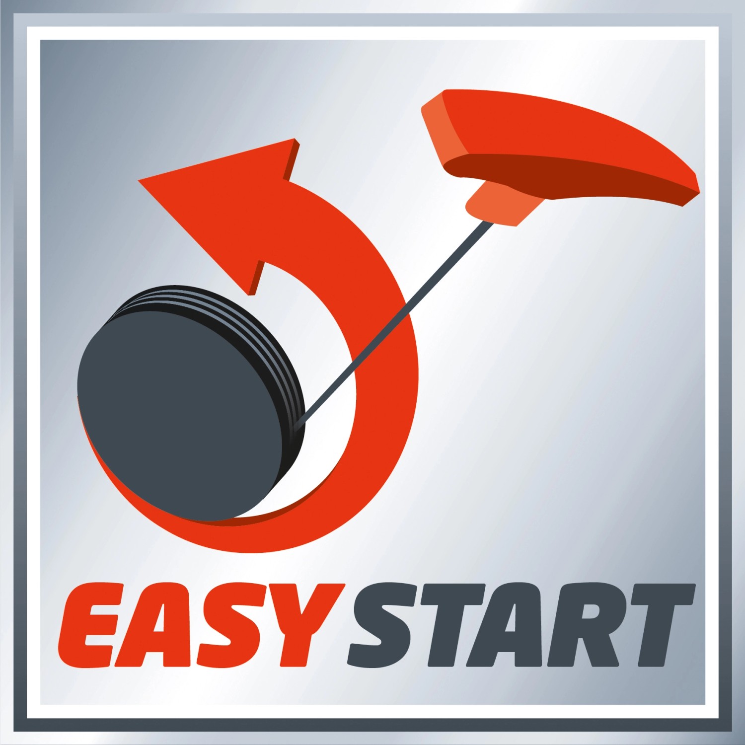 Symbol für Einhell Benzin-Rasentrimmer mit Quick Start Funktion.