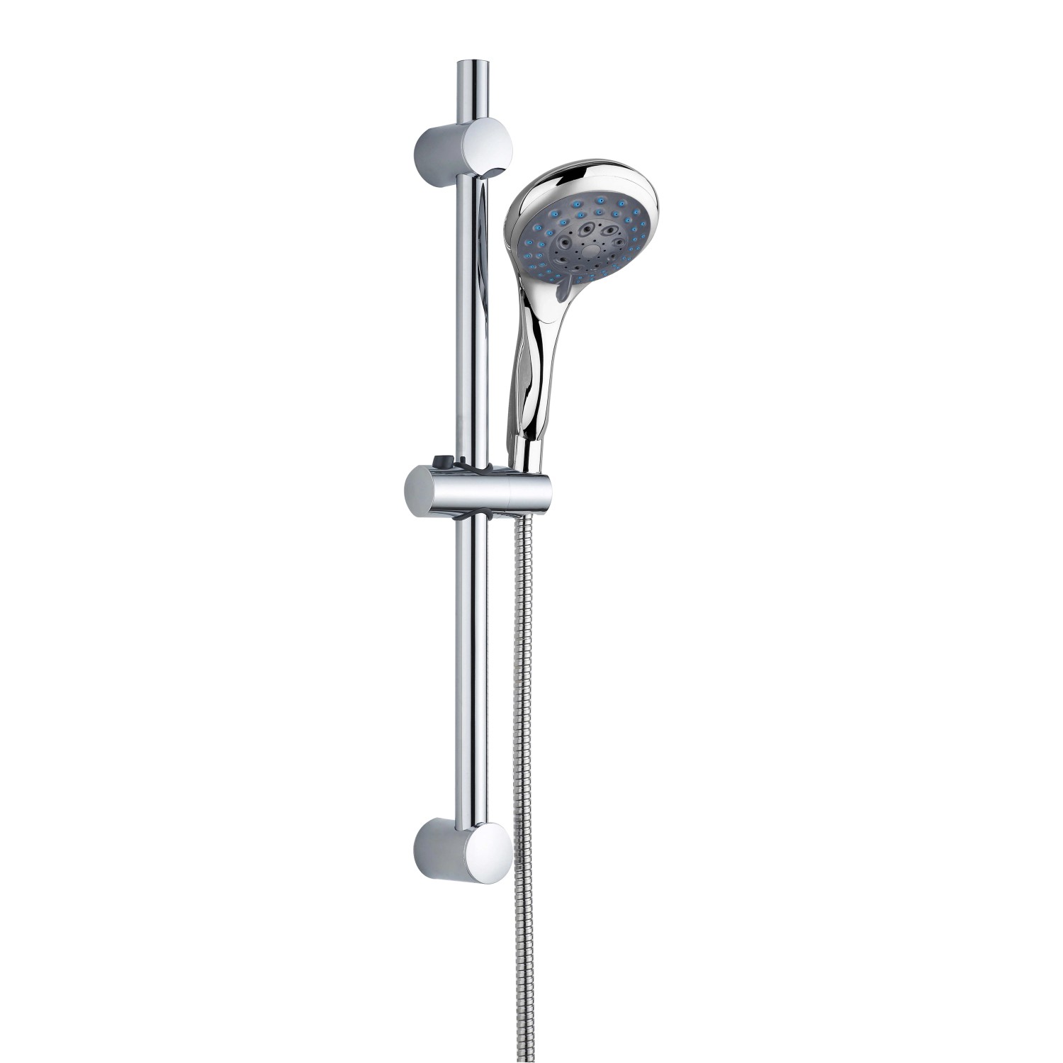 Eisl WELLY Stangenbrauseset Chrom mit Handbrause und Edelstahl-Brausestange.