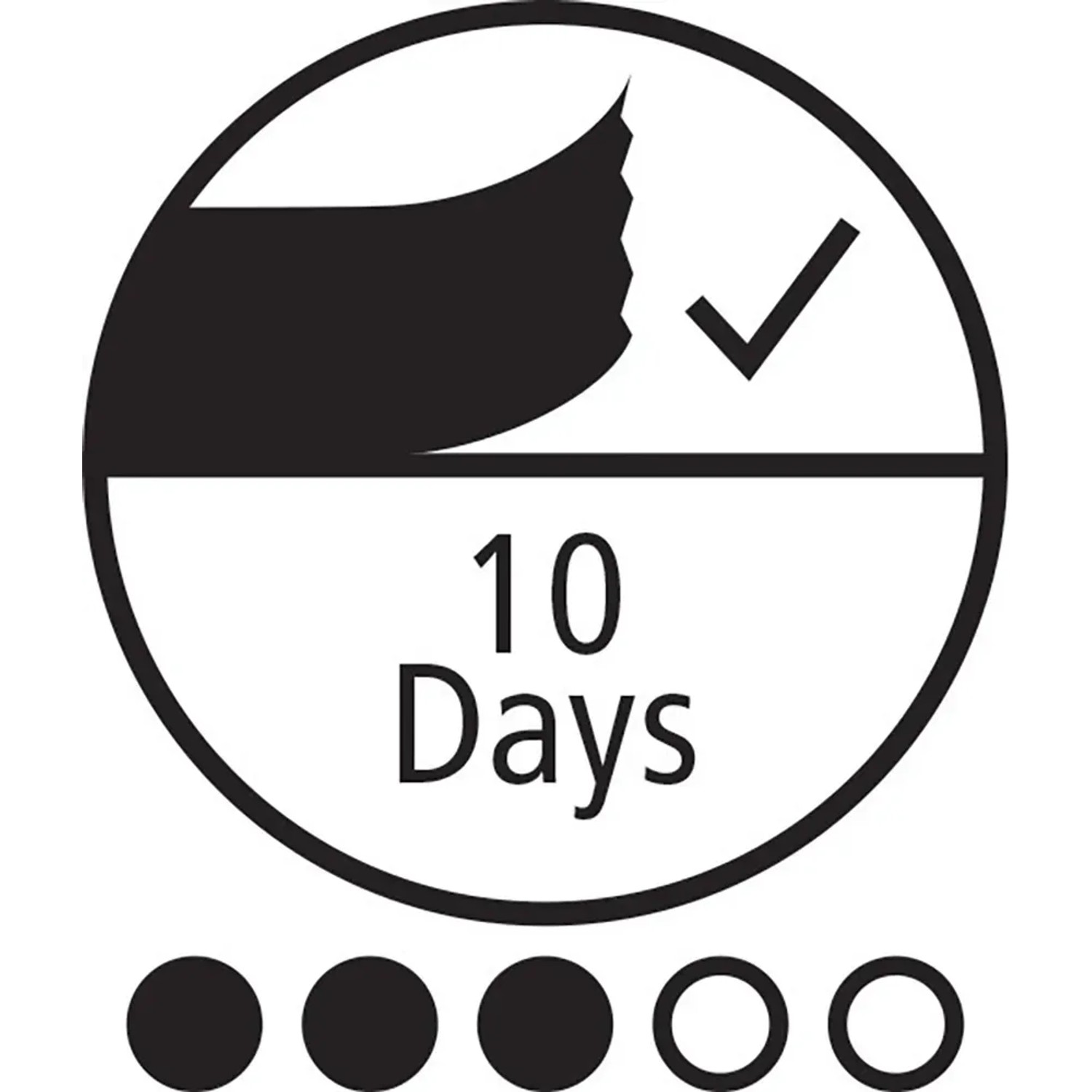 Symbol: Tesa Easy Cover Abdeckfolie, 10 Tage UV-beständig und rückstandslos ablösbar.