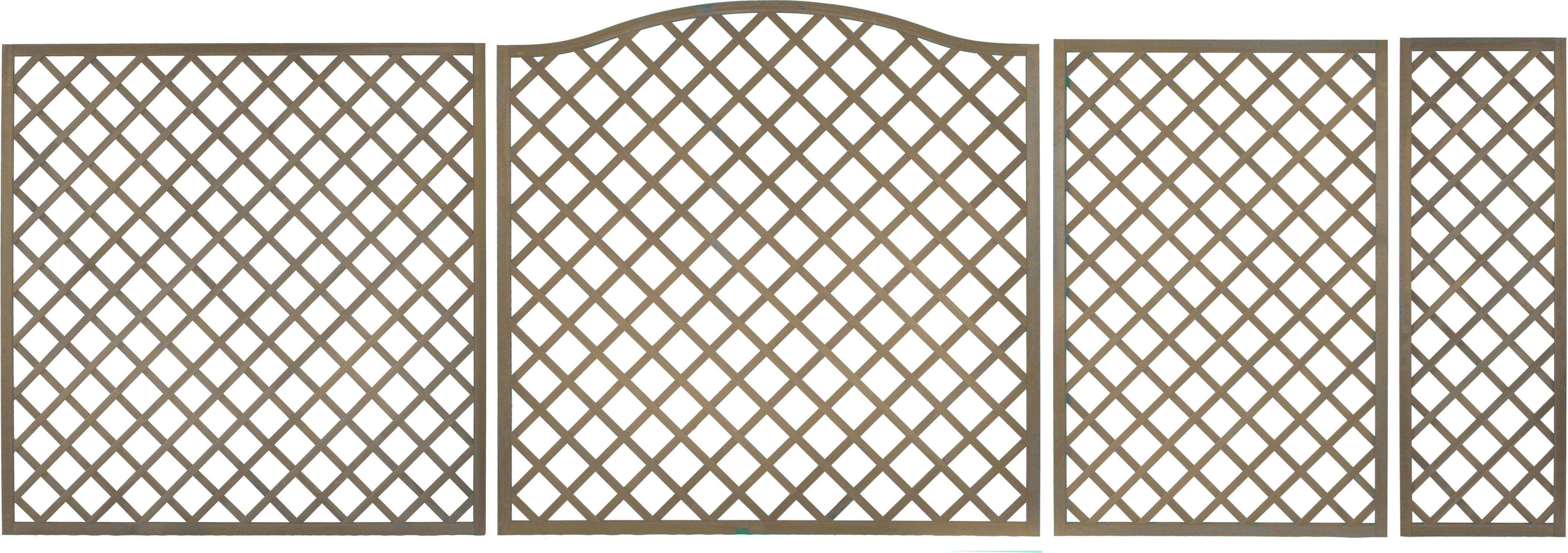 SichtschutzzaunElement Pergola Grau 180 cm x 90 cm kaufen bei OBI