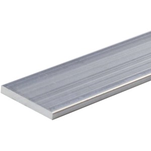 Arcansas Flachstange aus Aluminium, 3x40x1000 mm, roh, ideal für vielseitige Anwendungen.
