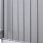 Biohort Regenfallrohrset zu AvantGarde, Quarzgrau-Metallic, mit Auslaufbogen.