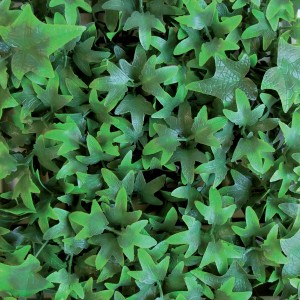 Tenax künstliche Hecke Divy 3D Helix, grüne Efeublätter für Balkonsichtschutz.
