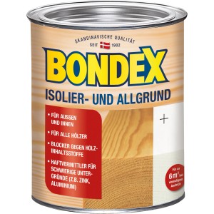 Dose Bondex Isolier- und Allgrund, seidenglänzend, für Holzgrundierungen.