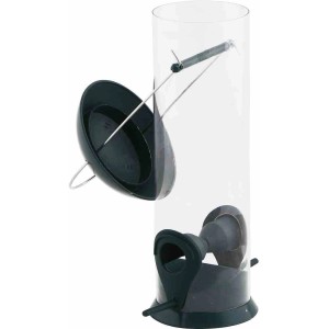 Siena Garden Vogelfutterspender Basic, Kunststoff grün, mit Aufhängevorrichtung.