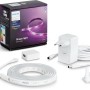 Philips Hue Lightstrip Plus 2m Basis Set mit Netzteil und Zubehör.