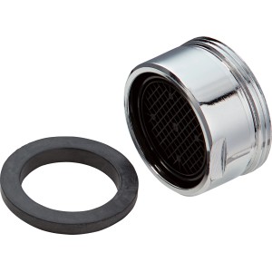 Mischdüse M24 für Waschtischarmatur, verchromt, mit Dichtung.