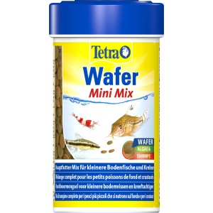 Tetra Wafer Mini Mix 100ml Fischfutter für Bodenfische und Krebse.