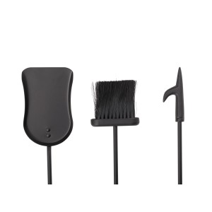 OBI Kaminbesteck Sajama, 4-teilig aus Eisen, für Kamin und Ofen.