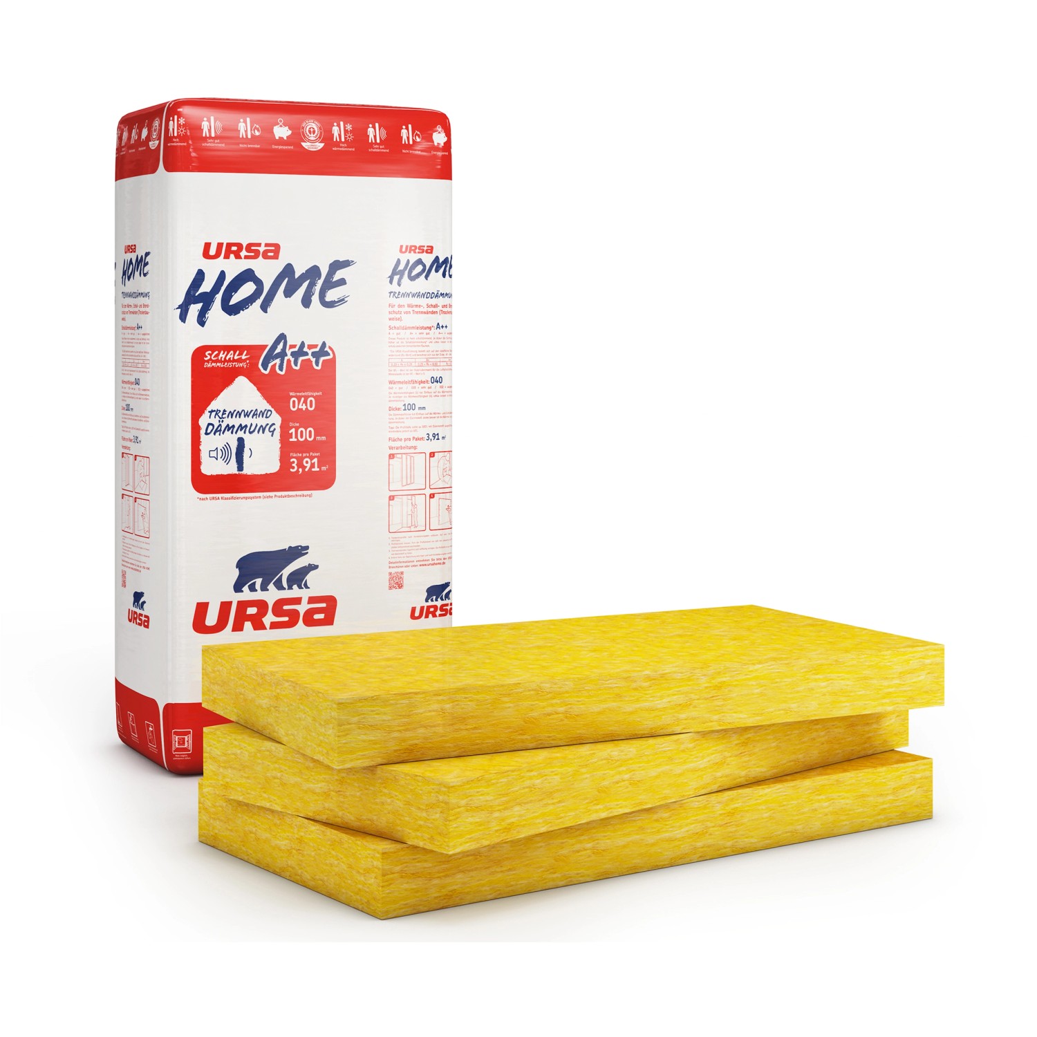 Ursa Home Trennwandplatte 100 mm Glaswolle WLG 040 kaufen bei OBI