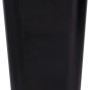 Wenko Candy Kosmetikeimer Schwarz, 6L Schwingdeckeleimer für Bad & WC.